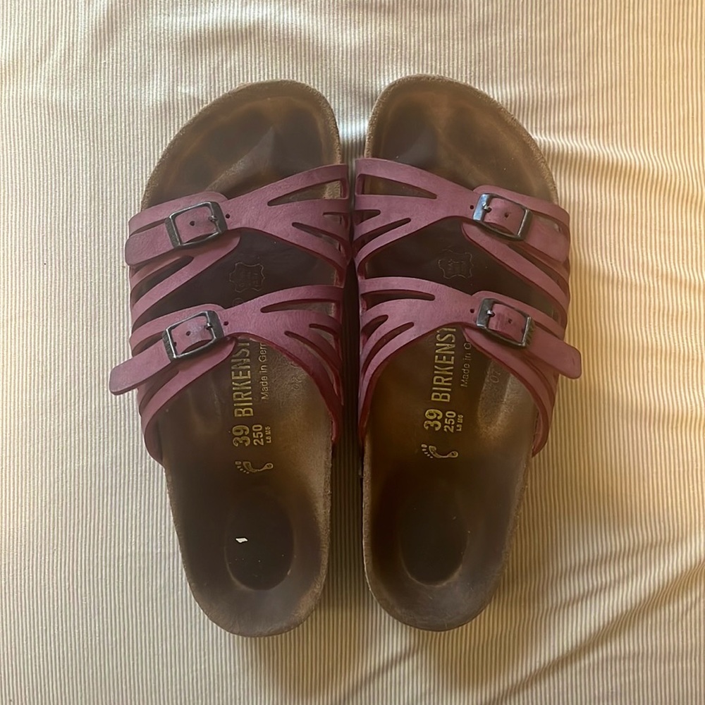 Maroon Birkenstocks